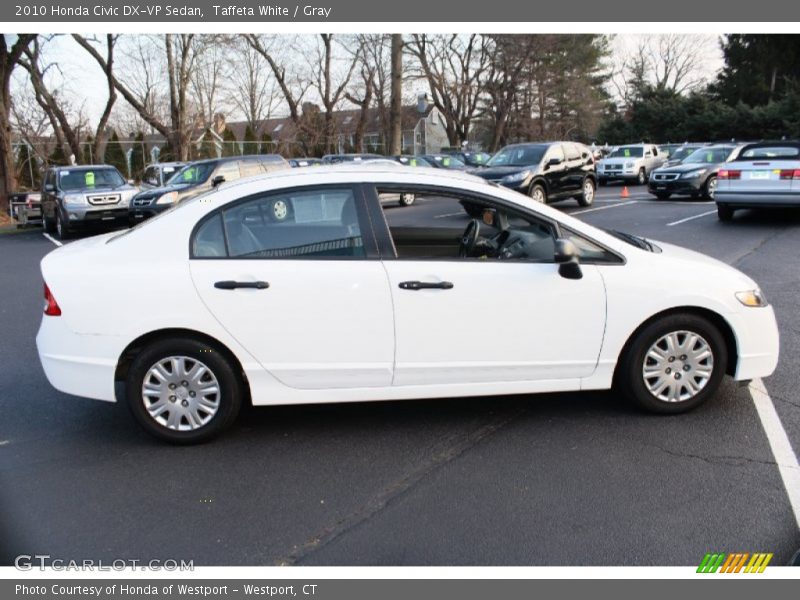 Taffeta White / Gray 2010 Honda Civic DX-VP Sedan