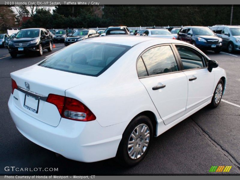 Taffeta White / Gray 2010 Honda Civic DX-VP Sedan