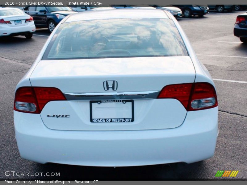 Taffeta White / Gray 2010 Honda Civic DX-VP Sedan