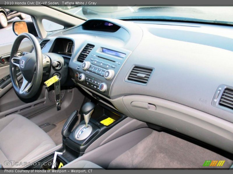 Taffeta White / Gray 2010 Honda Civic DX-VP Sedan