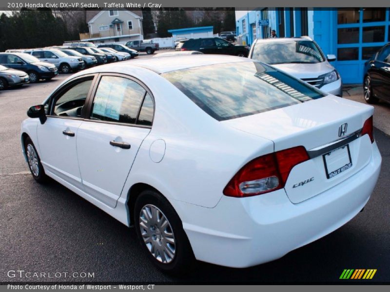 Taffeta White / Gray 2010 Honda Civic DX-VP Sedan
