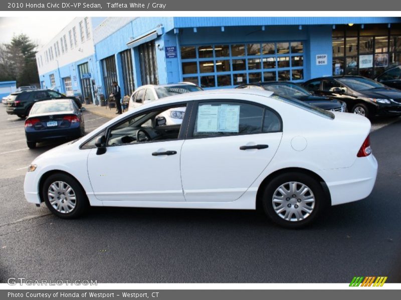 Taffeta White / Gray 2010 Honda Civic DX-VP Sedan