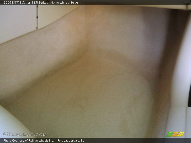 Alpine White / Beige 2006 BMW 3 Series 325i Sedan