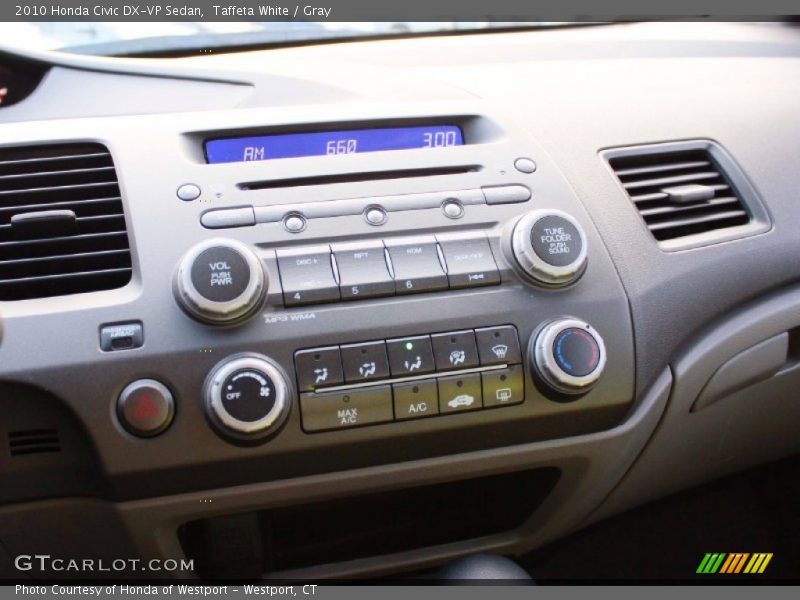 Taffeta White / Gray 2010 Honda Civic DX-VP Sedan