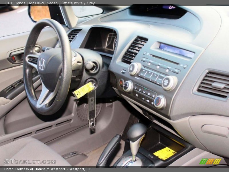 Taffeta White / Gray 2010 Honda Civic DX-VP Sedan