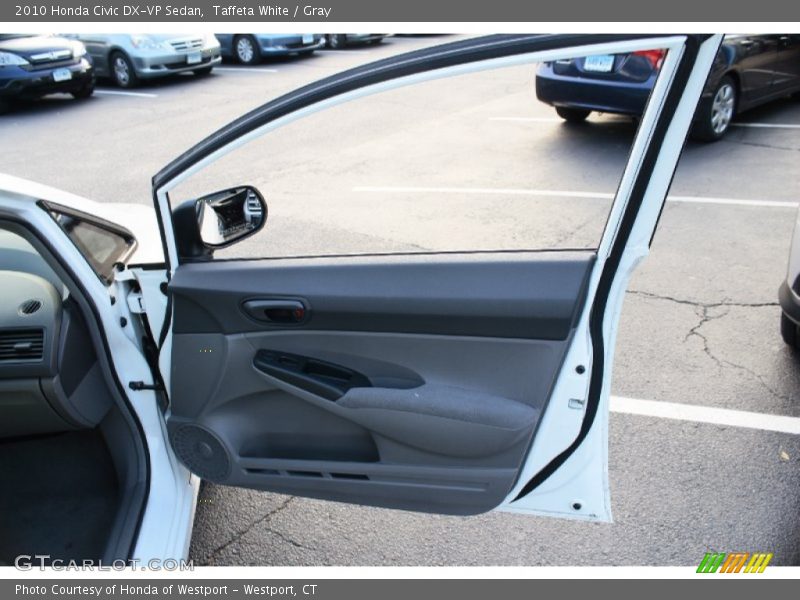 Taffeta White / Gray 2010 Honda Civic DX-VP Sedan