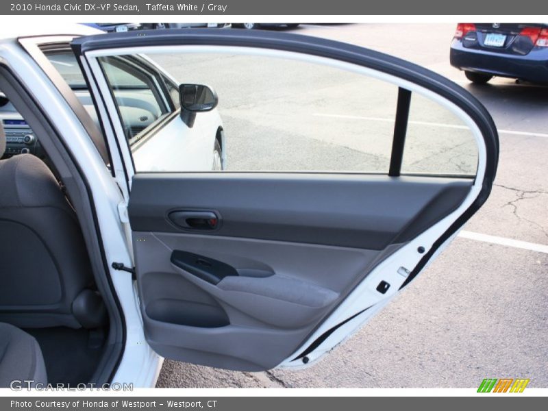 Taffeta White / Gray 2010 Honda Civic DX-VP Sedan