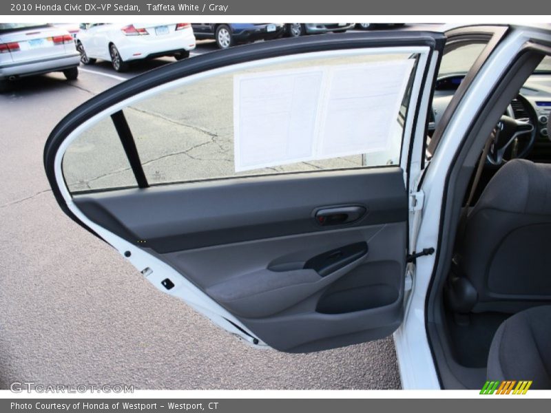 Taffeta White / Gray 2010 Honda Civic DX-VP Sedan