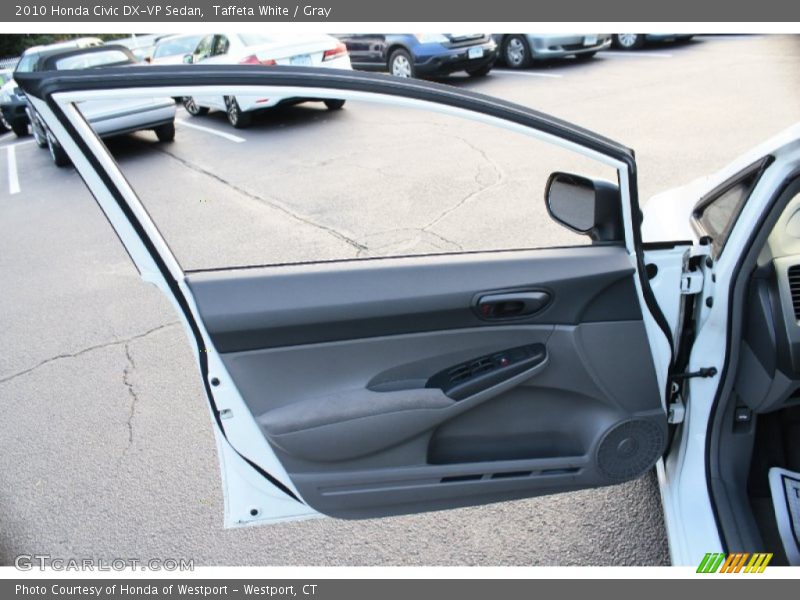 Taffeta White / Gray 2010 Honda Civic DX-VP Sedan