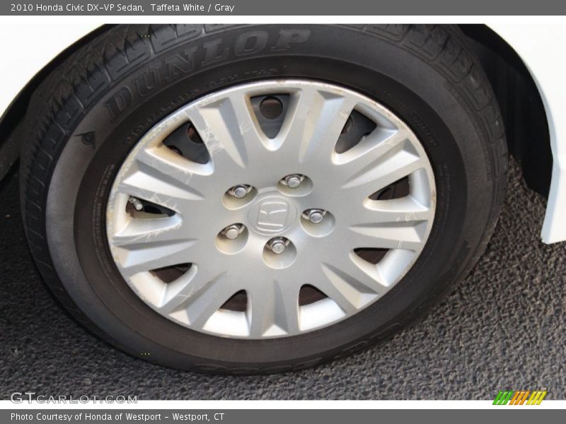 Taffeta White / Gray 2010 Honda Civic DX-VP Sedan