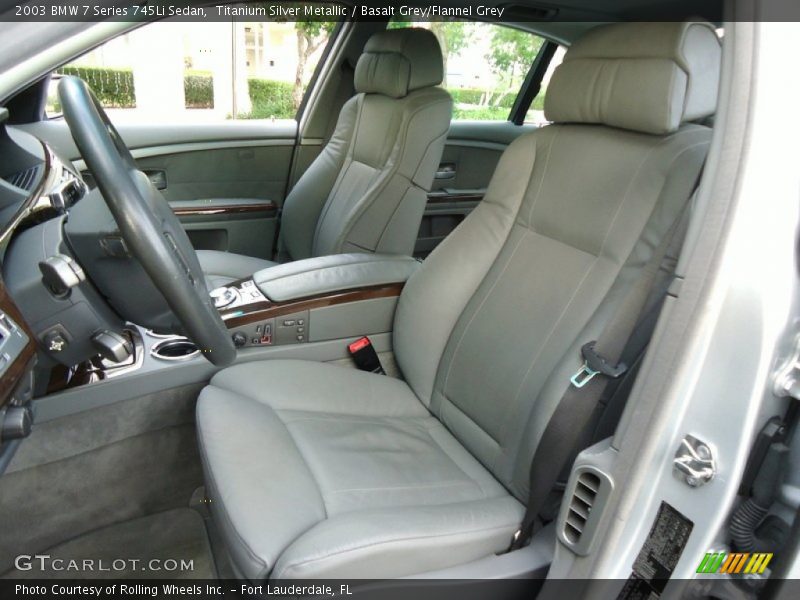 Front Seat of 2003 7 Series 745Li Sedan