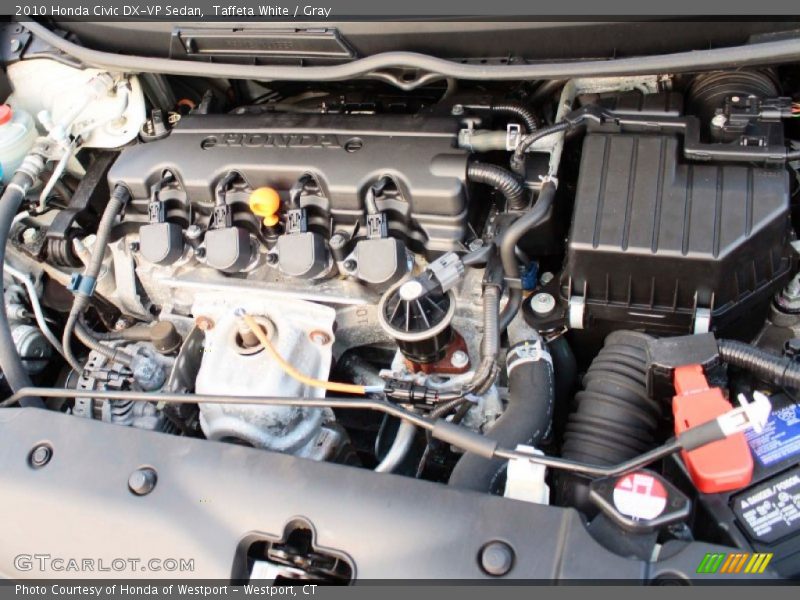 Taffeta White / Gray 2010 Honda Civic DX-VP Sedan