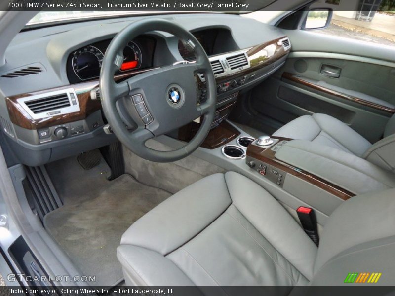  2003 7 Series 745Li Sedan Basalt Grey/Flannel Grey Interior