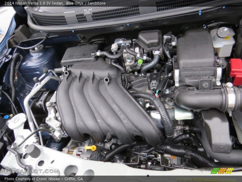 Blue Onyx / Sandstone 2014 Nissan Versa 1.6 SV Sedan