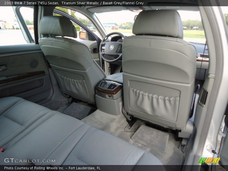 Titanium Silver Metallic / Basalt Grey/Flannel Grey 2003 BMW 7 Series 745Li Sedan
