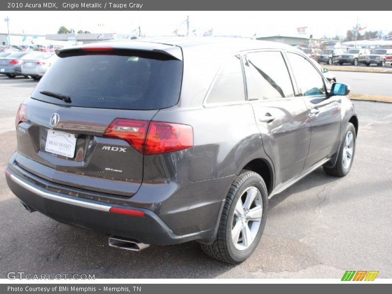 Grigio Metallic / Taupe Gray 2010 Acura MDX