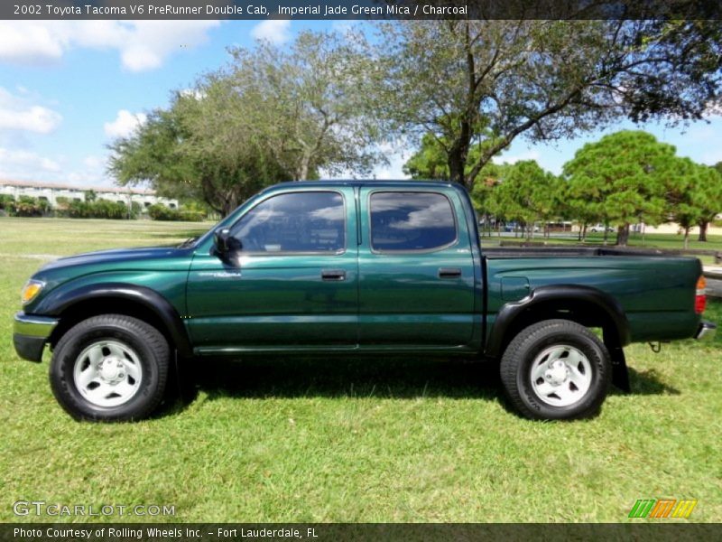 Imperial Jade Green Mica / Charcoal 2002 Toyota Tacoma V6 PreRunner Double Cab