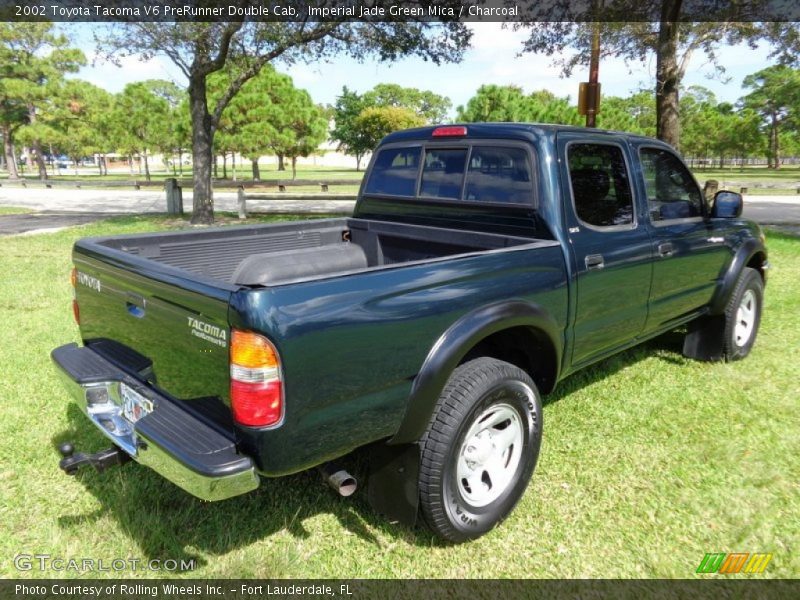 Imperial Jade Green Mica / Charcoal 2002 Toyota Tacoma V6 PreRunner Double Cab