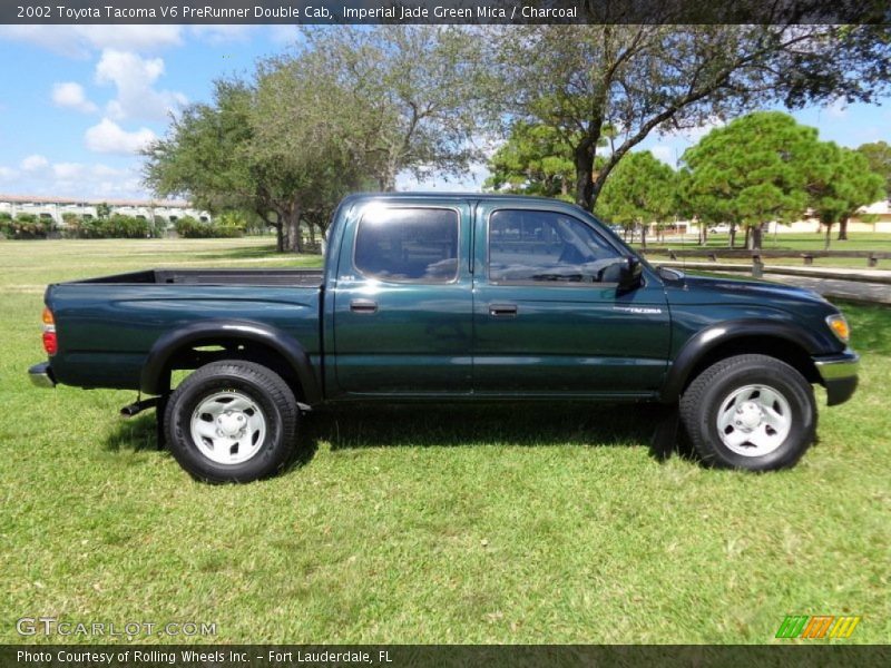 Imperial Jade Green Mica / Charcoal 2002 Toyota Tacoma V6 PreRunner Double Cab