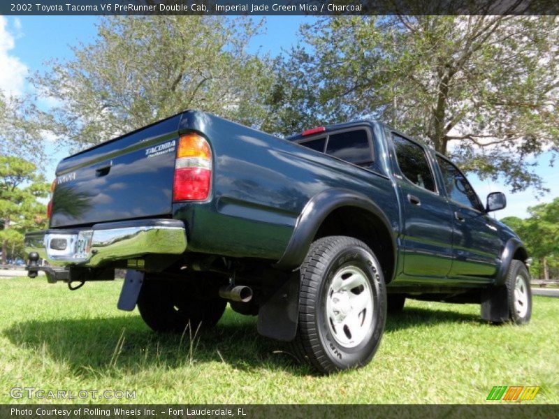 Imperial Jade Green Mica / Charcoal 2002 Toyota Tacoma V6 PreRunner Double Cab