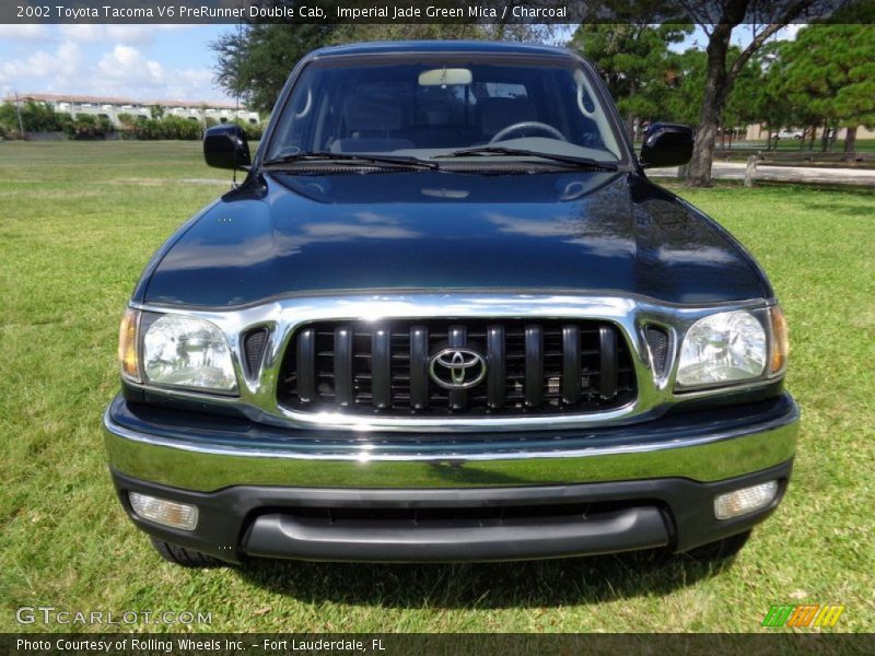 Imperial Jade Green Mica / Charcoal 2002 Toyota Tacoma V6 PreRunner Double Cab