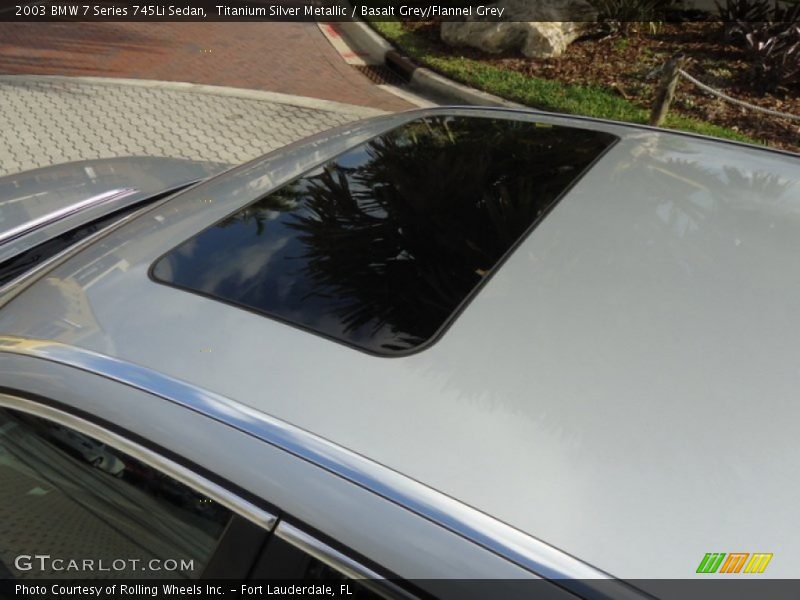 Titanium Silver Metallic / Basalt Grey/Flannel Grey 2003 BMW 7 Series 745Li Sedan