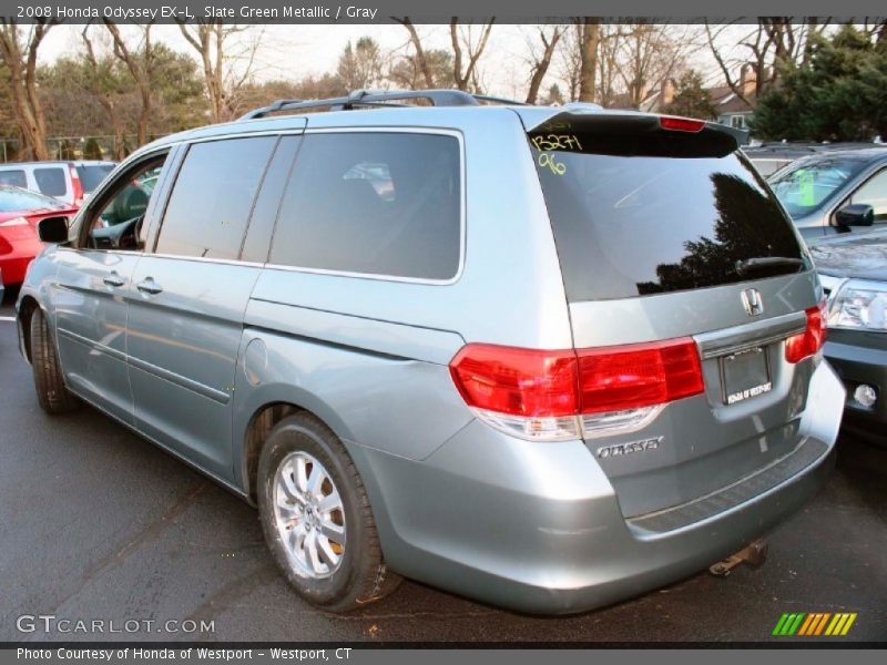 Slate Green Metallic / Gray 2008 Honda Odyssey EX-L