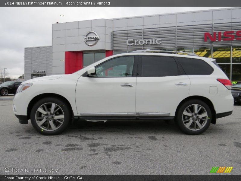 Moonlight White / Almond 2014 Nissan Pathfinder Platinum
