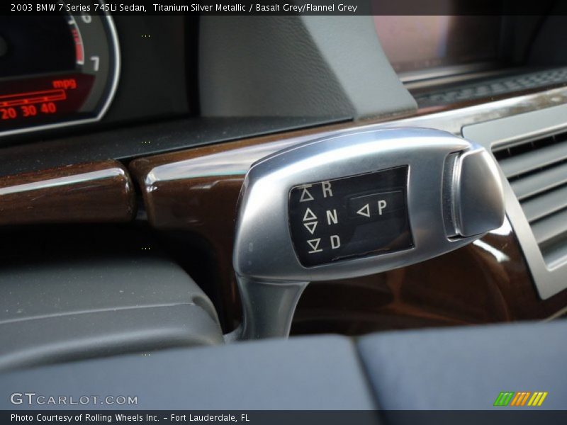 Titanium Silver Metallic / Basalt Grey/Flannel Grey 2003 BMW 7 Series 745Li Sedan