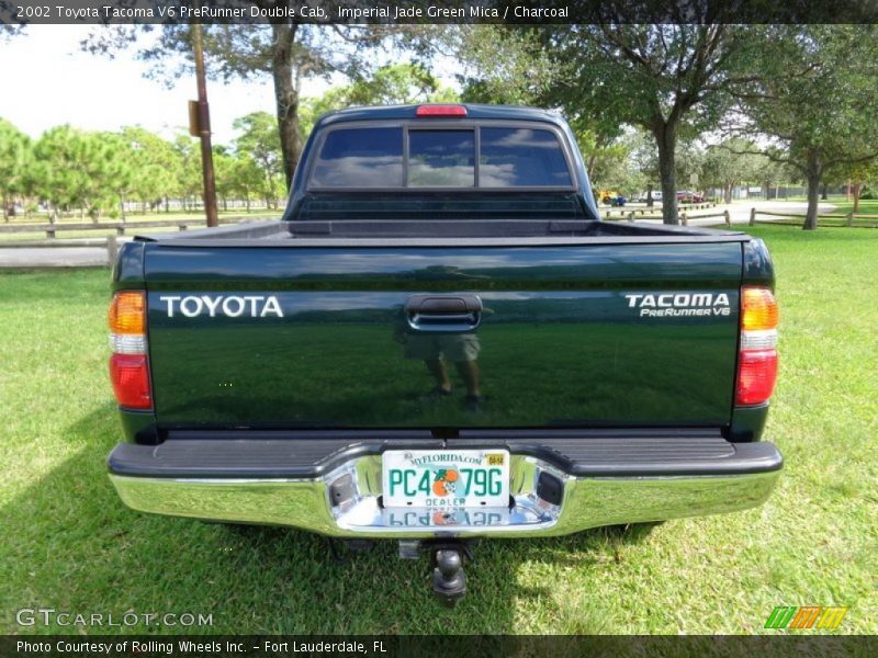 Imperial Jade Green Mica / Charcoal 2002 Toyota Tacoma V6 PreRunner Double Cab