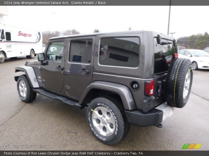 Granite Metallic / Black 2014 Jeep Wrangler Unlimited Sahara 4x4