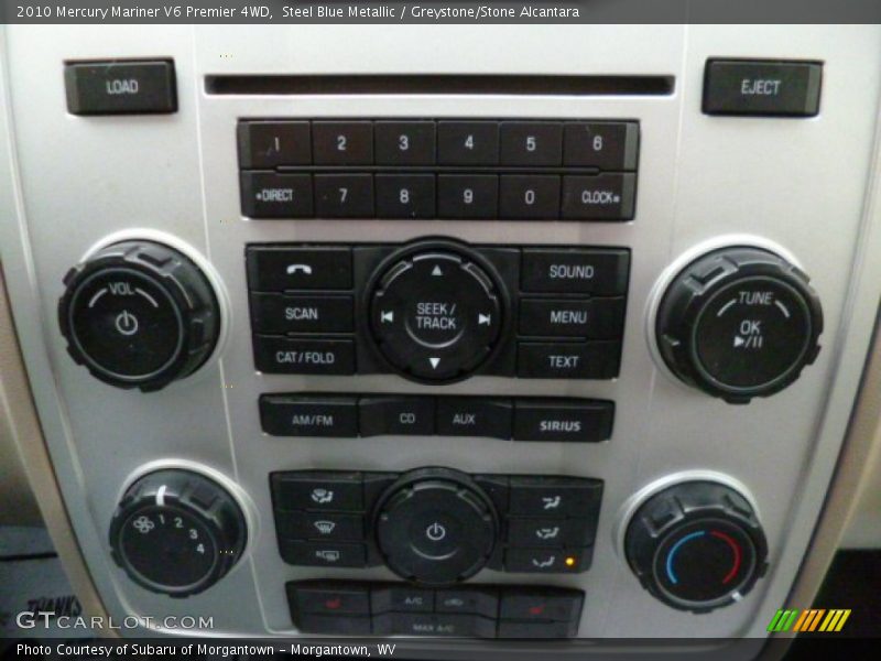 Steel Blue Metallic / Greystone/Stone Alcantara 2010 Mercury Mariner V6 Premier 4WD