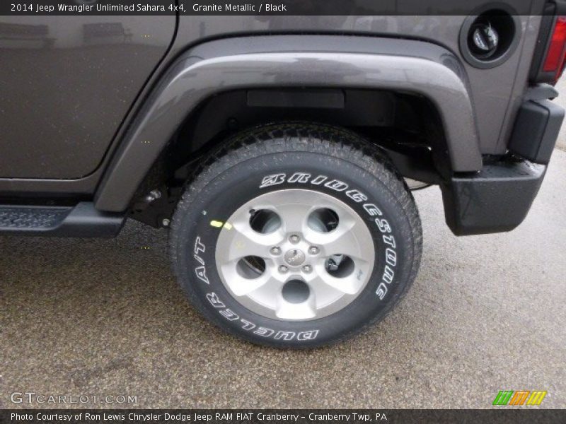 Granite Metallic / Black 2014 Jeep Wrangler Unlimited Sahara 4x4