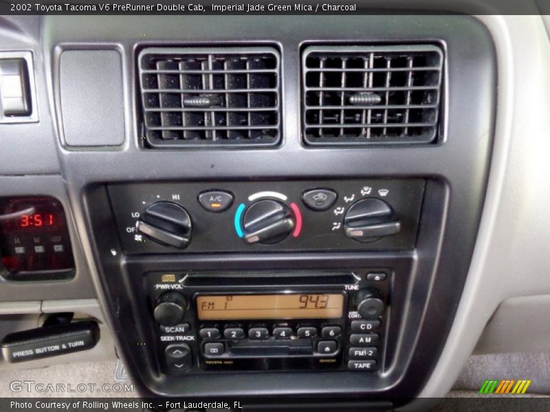 Imperial Jade Green Mica / Charcoal 2002 Toyota Tacoma V6 PreRunner Double Cab