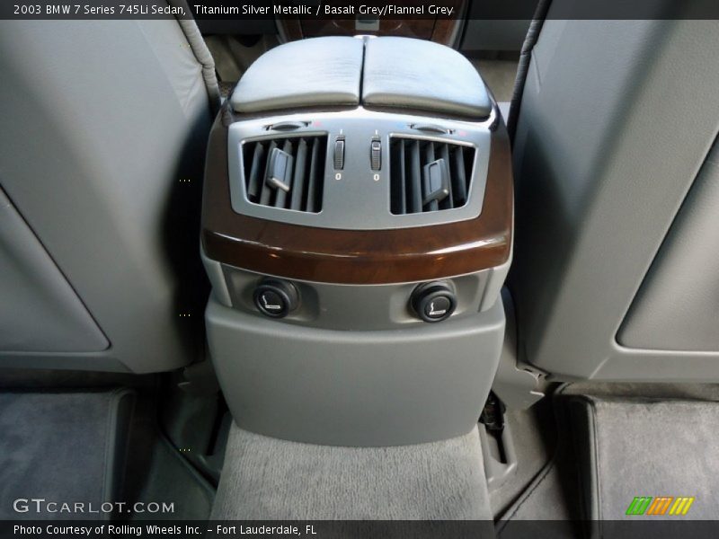 Titanium Silver Metallic / Basalt Grey/Flannel Grey 2003 BMW 7 Series 745Li Sedan