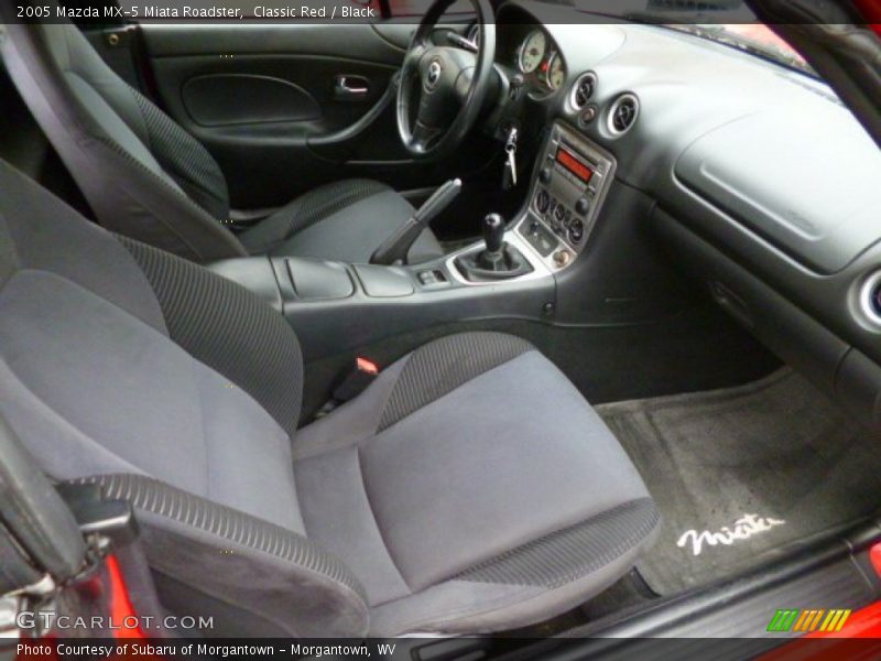 Classic Red / Black 2005 Mazda MX-5 Miata Roadster