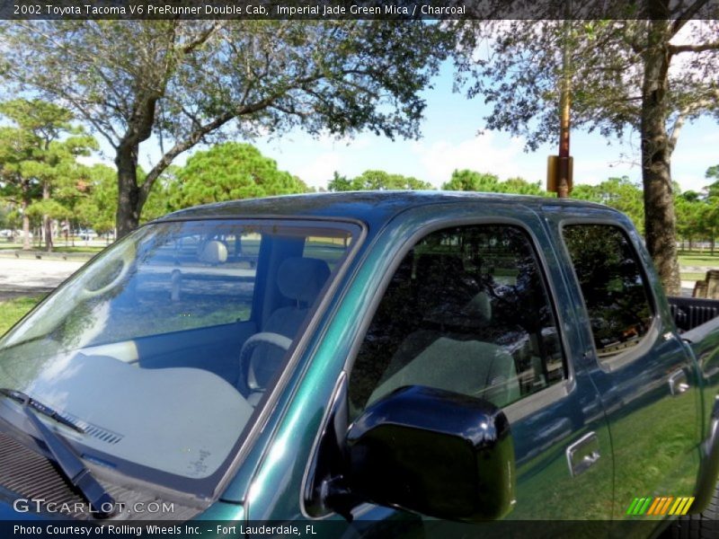 Imperial Jade Green Mica / Charcoal 2002 Toyota Tacoma V6 PreRunner Double Cab