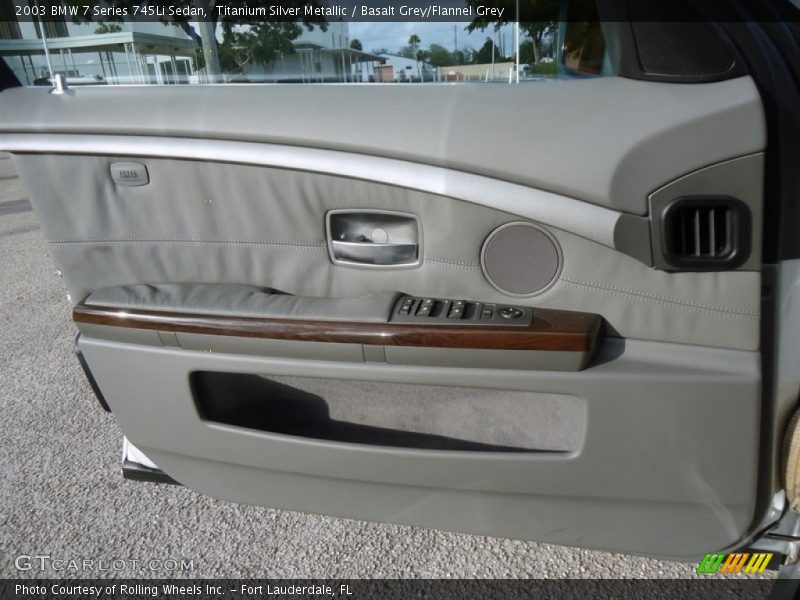 Titanium Silver Metallic / Basalt Grey/Flannel Grey 2003 BMW 7 Series 745Li Sedan