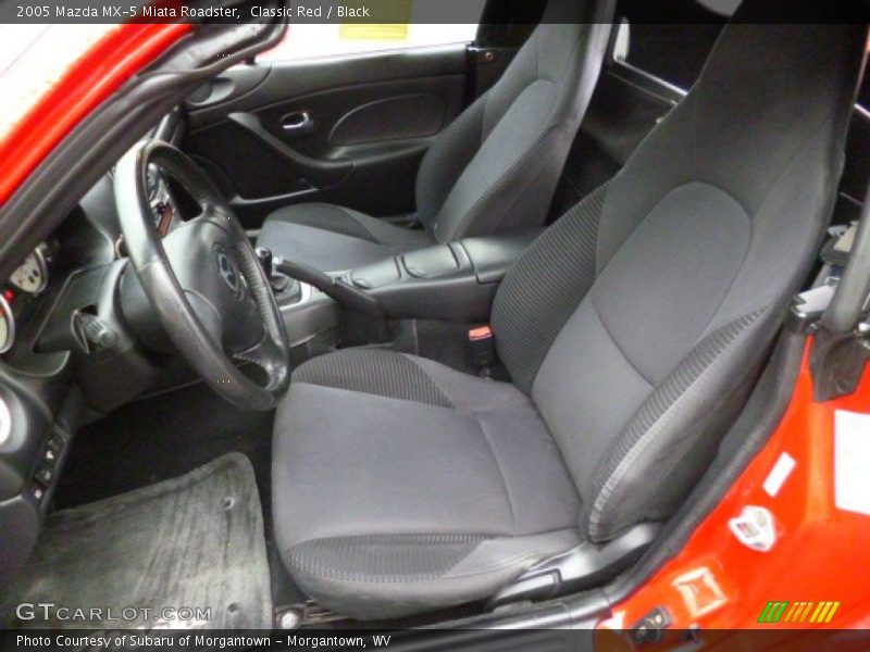 Classic Red / Black 2005 Mazda MX-5 Miata Roadster