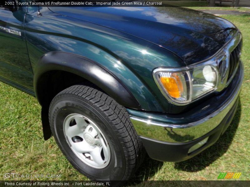 Imperial Jade Green Mica / Charcoal 2002 Toyota Tacoma V6 PreRunner Double Cab