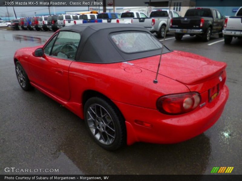 Classic Red / Black 2005 Mazda MX-5 Miata Roadster