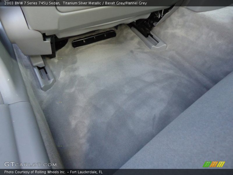 Titanium Silver Metallic / Basalt Grey/Flannel Grey 2003 BMW 7 Series 745Li Sedan