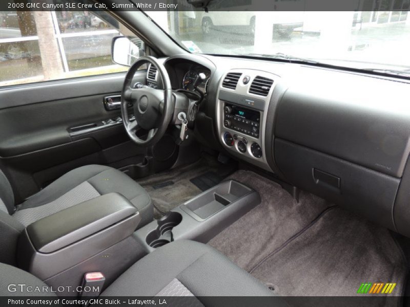  2008 Canyon SLE Crew Cab Ebony Interior