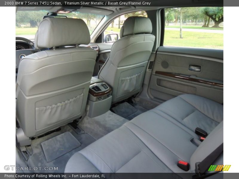 Rear Seat of 2003 7 Series 745Li Sedan