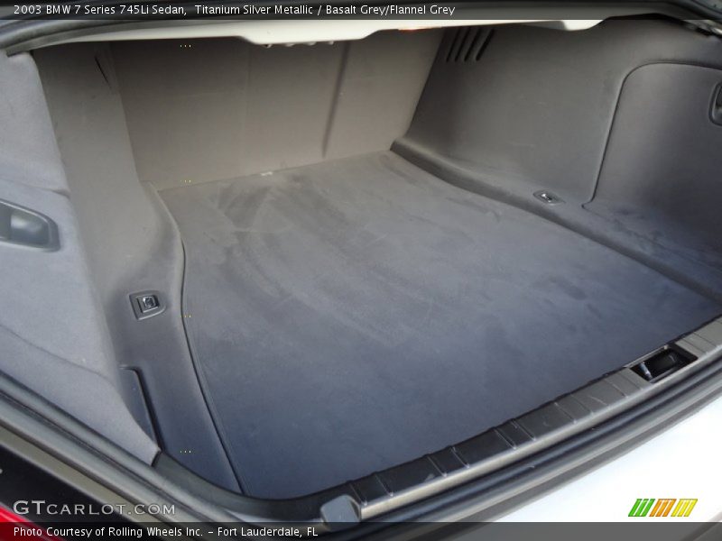  2003 7 Series 745Li Sedan Trunk
