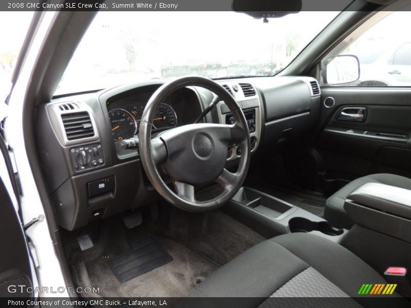 Ebony Interior - 2008 Canyon SLE Crew Cab 
