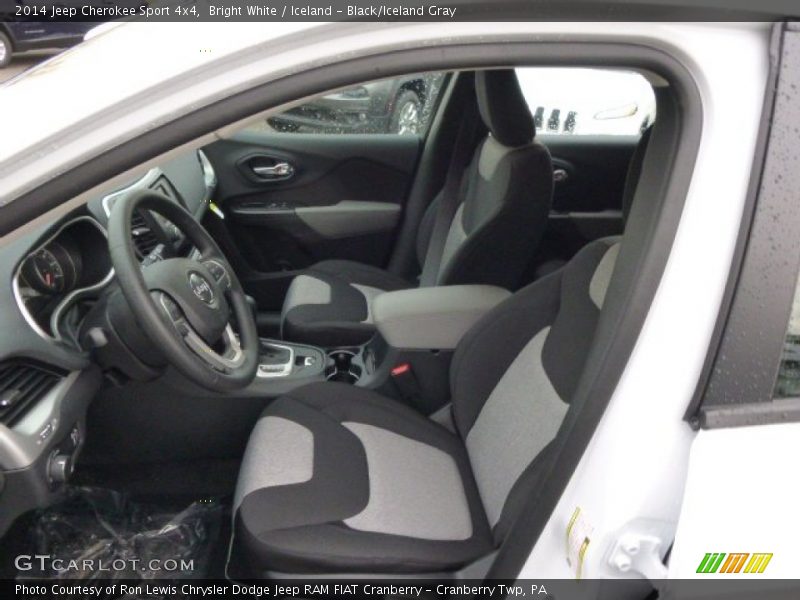 Front Seat of 2014 Cherokee Sport 4x4