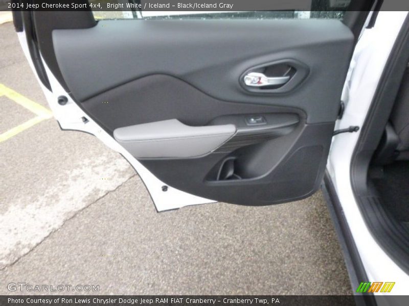 Bright White / Iceland - Black/Iceland Gray 2014 Jeep Cherokee Sport 4x4