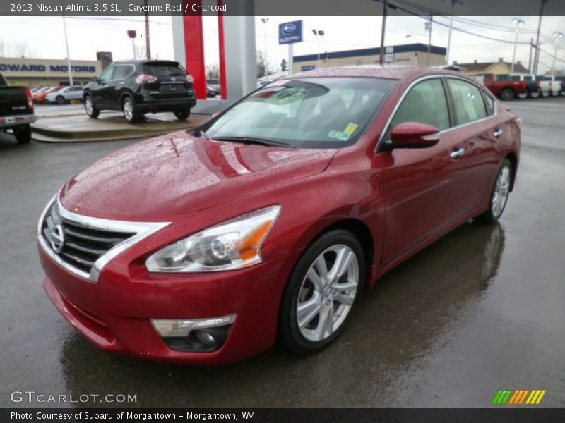 Cayenne Red / Charcoal 2013 Nissan Altima 3.5 SL