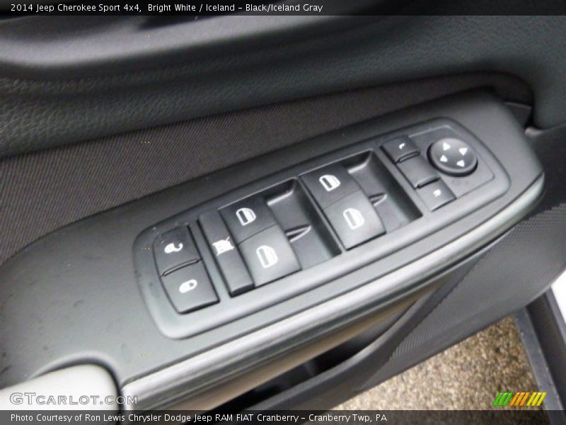Bright White / Iceland - Black/Iceland Gray 2014 Jeep Cherokee Sport 4x4